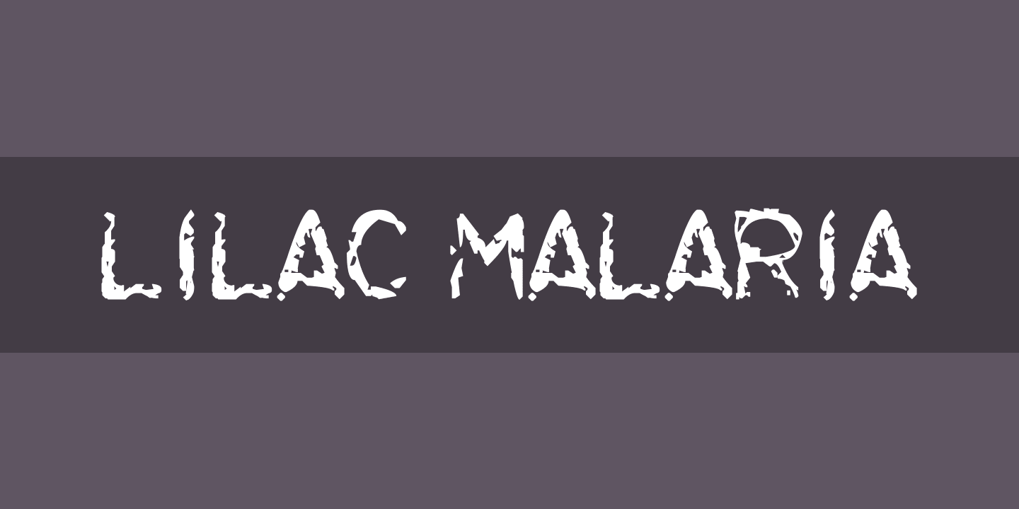 Przykład czcionki Lilac Malaria